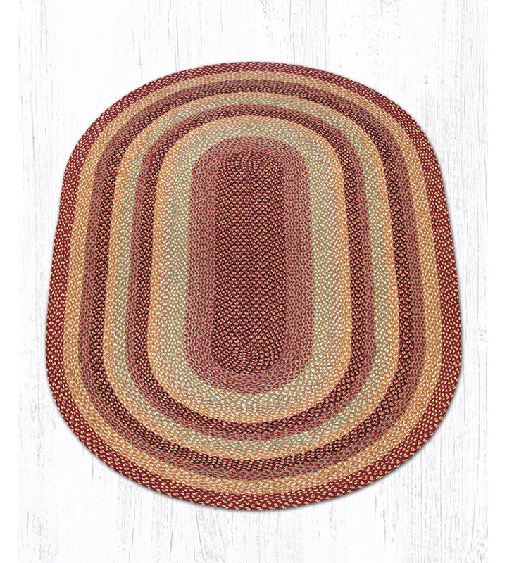 Tapis terre / terre / gris / crème, 5 pi x 8 pi
