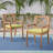 Set Of 2 Acacia Wood Patio Chair-232465404