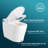 BidetMate 6000 Series Intelligent Bidet Japanese Toilet Combination – Hands-Free Open/Close toilet and bidet – Instant Heated Water, Dryer, & Seat – Quick Drying Cyclone-Dri, Auto Flush, Night Light