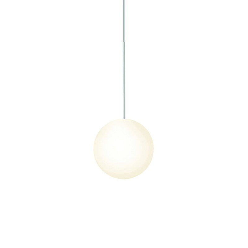 Bola Sphere Pendant, 22.4" H x 10" W x 10" D, Chrome