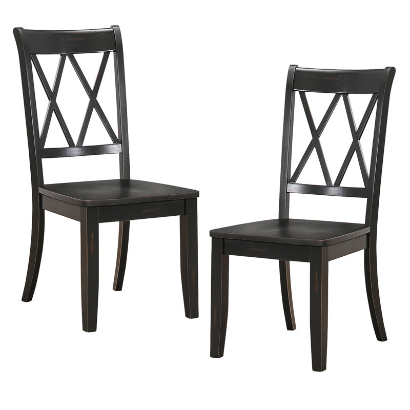 Ensemble de 2 chaises d'appoint Casual, Noir