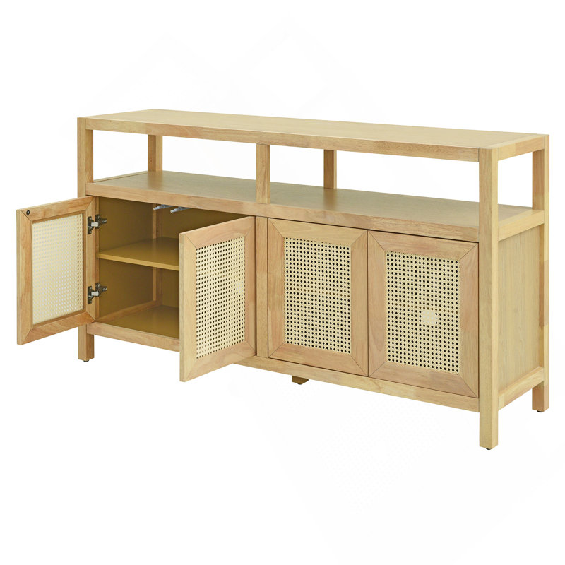 Buffet en bois massif de 60 po Aether, Naturel