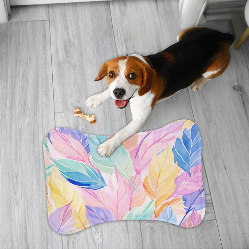 Leaf Art - Bone Shape Feeding Mat
