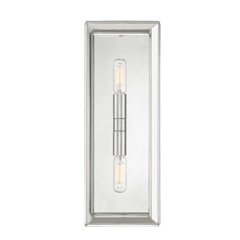 Burlyn 2-Light Wall, Polished Nickel