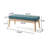 Versatile Teal Fabric , Upholstered With Quality And Birch Wood Support Mid-Century Modern In Solid Cover Legs