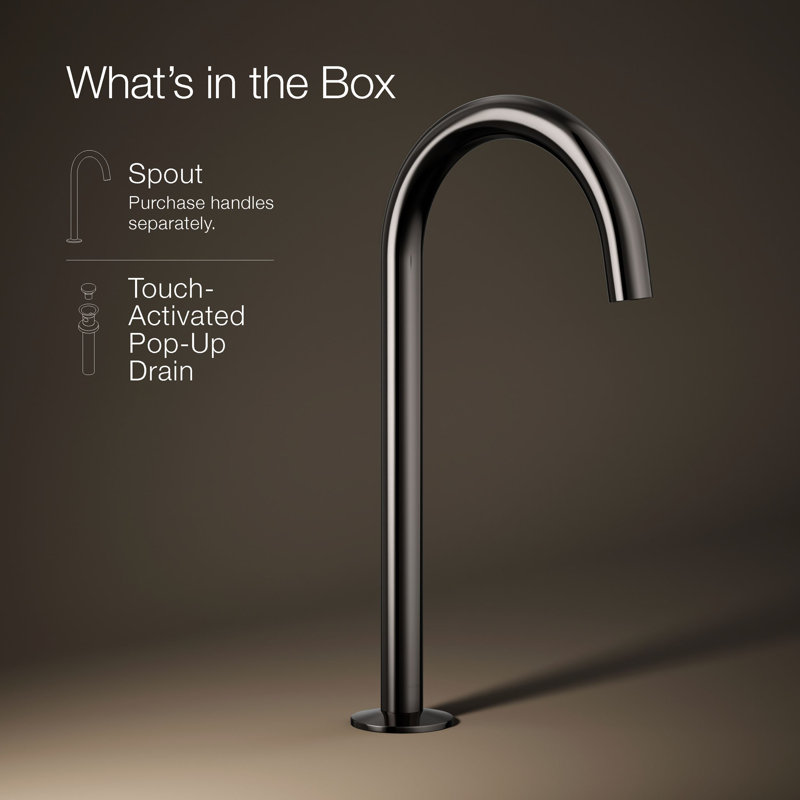 Components Bathroom Sink Faucet Spout With Tube Design 1.2 GPM, Satin