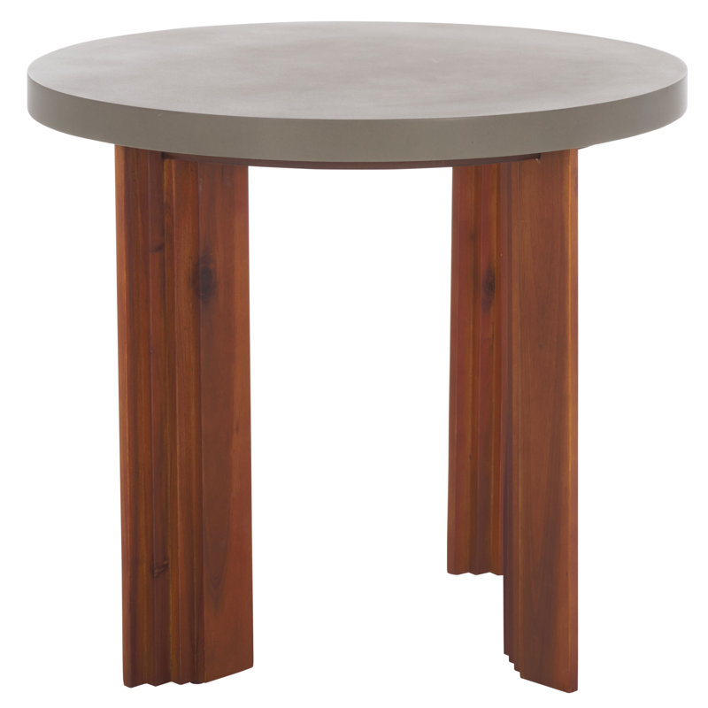 Basilio Accent Table, Natural, Light Gray
