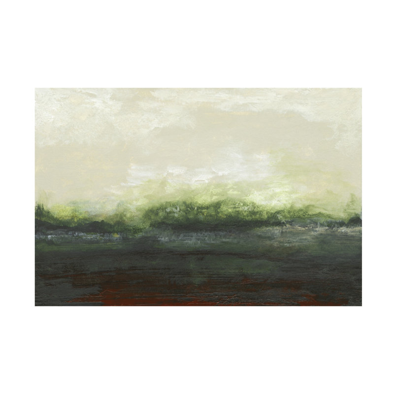«Across The Green Hills» bolognaise sur toile, H 12 po x l 19 po