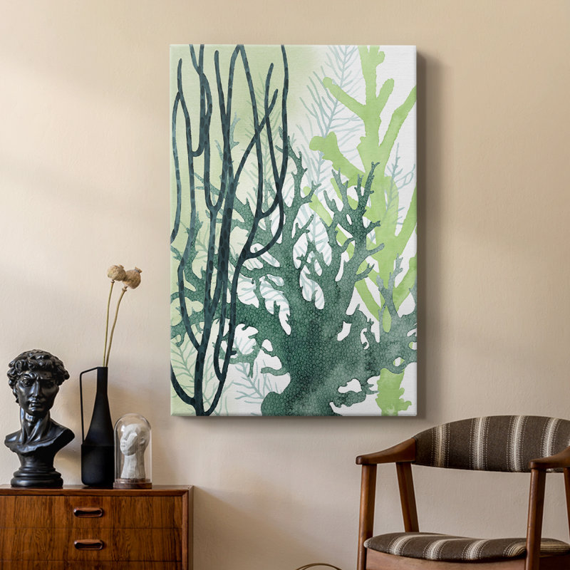 Corail texturé II - galerie Cavas sur mesure, H 36 po x l 24 po