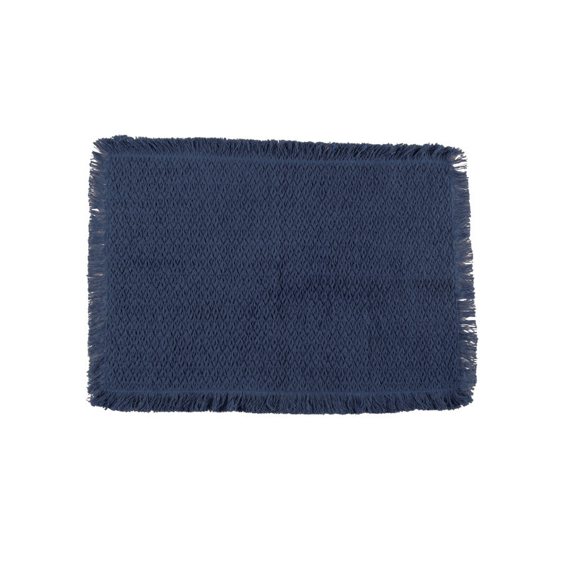 Banga Rectangle Placemat, Indigo