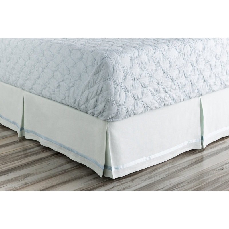 Versaille Bed Skirt, Twin, Blue