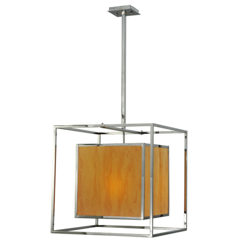 Aubreyonna 3 - Light Chrome Square/Rectangle Pendant