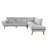 Velvet L-Shaped Sectional Right Hand Facing-87902135