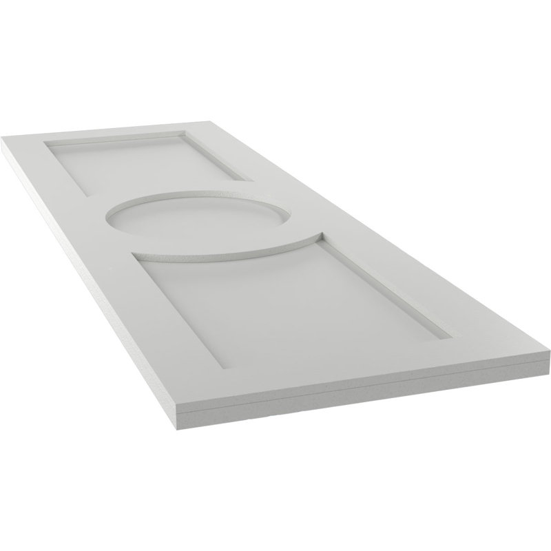 Volets en PVC True Fit, 65", 18", Gris grêle