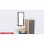Albero Hallway Console Table with Cabinet, Shelves and Wall Mirror