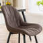 Chaise d'appoint rembourrée et rembourrée en similicuir Chardee-1038392911