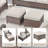 Jenesys Outdoor Wicker Sofa Set With Club & Swivel Glider Chairs - Comfortable, Durable-866421109