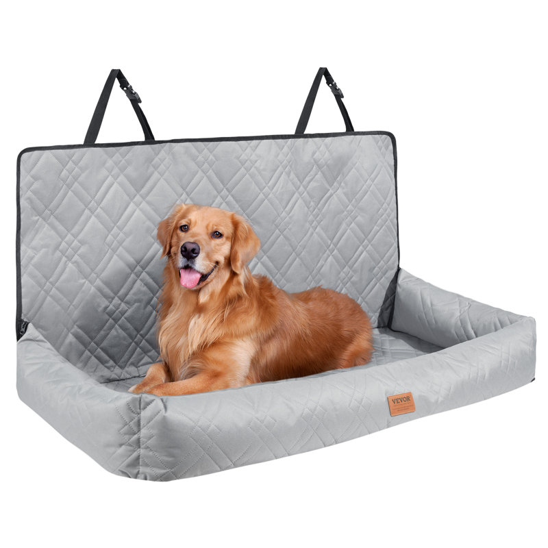 Siège d'auto pour chien pour chien de taille moyenne jusqu'à 100 lb, Gris