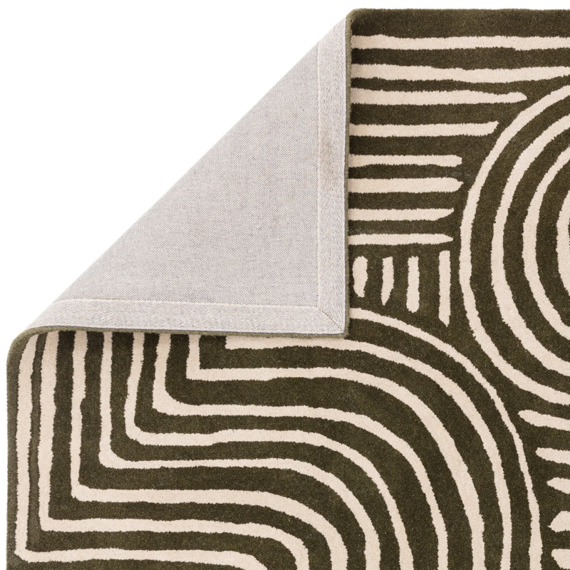 Gina Geometric Wool Hand Tufted Area Rug, Rectangle  160 x 230 cm