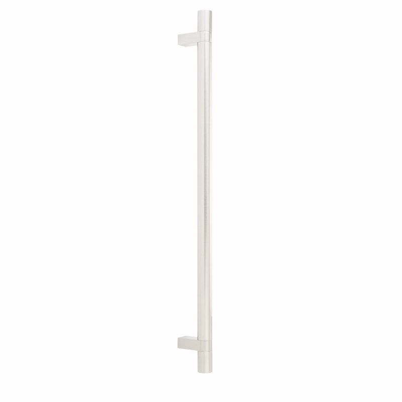 Emtek Select Appliance Pull 18" Center-to-Center w/ Rectangular Bar Stem & Smooth Pull, Satin Nickel
