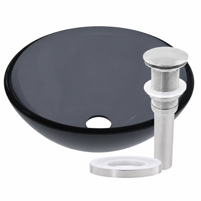 Glass Circular Vessel Bathroom Sink