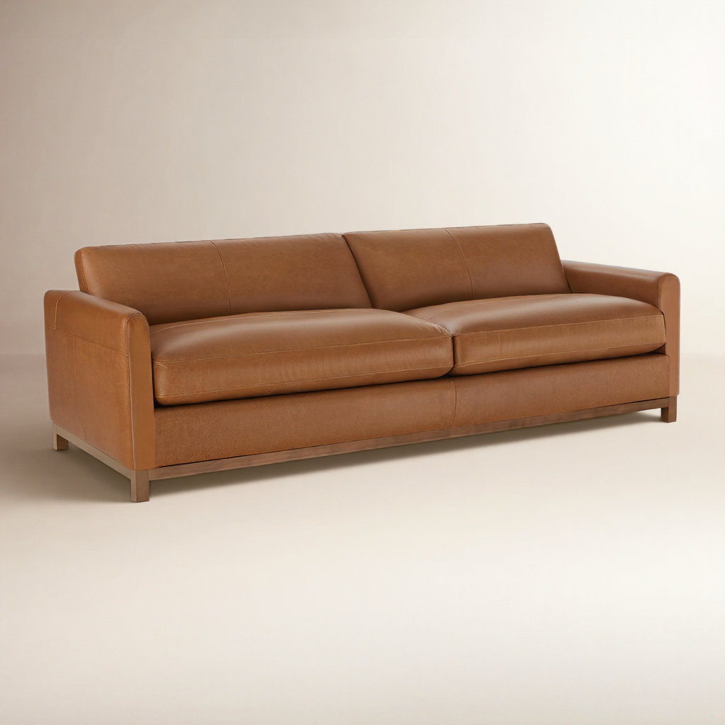 Liz 84" Upholstered Sofa, Marseille Brown