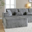 Canapé modulaire de 109 po, canapé modulaire Cloud avec assise profonde, canapé modulaire en forme de L moderne avec méridienne, canapé rembourré pour le salon, sans assemblage