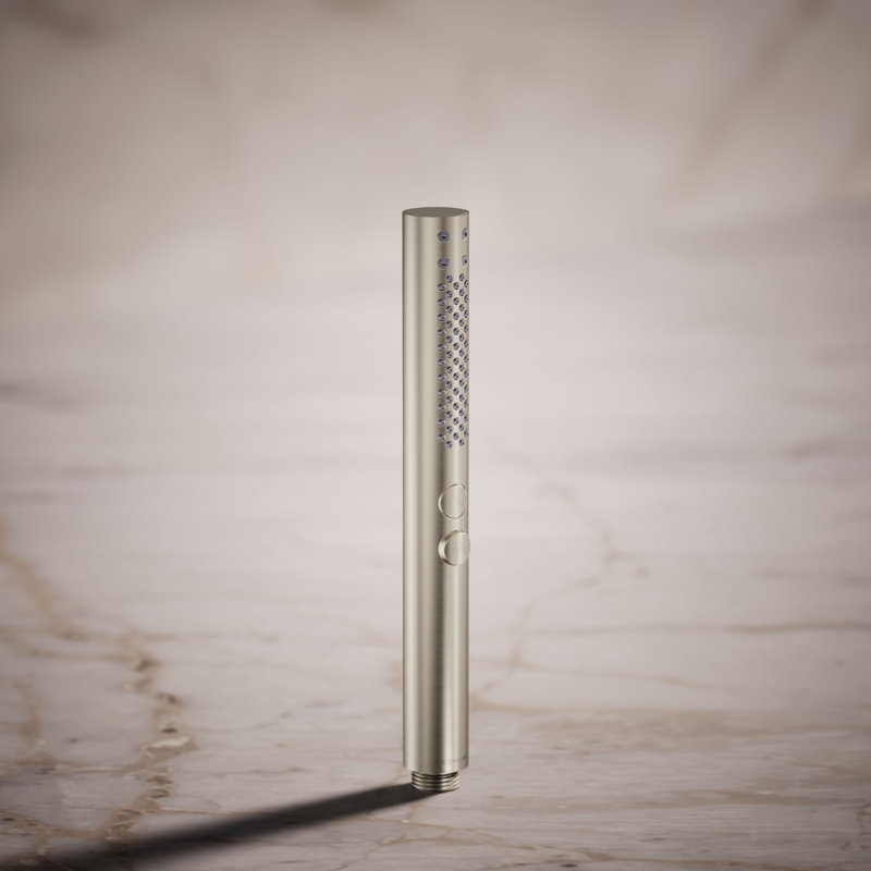 Douche à main multifonctionnelle de 2,5 gallons par minute avec technologie d'induction d'air Katalyst, Nickel brossé
