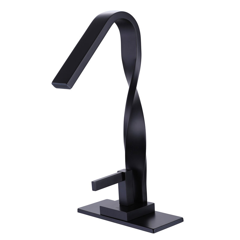 Single-handle Bathroom Faucet, Matte Black