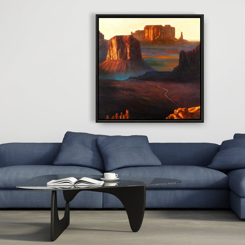 Toile Monument Valley Tribal Park | Cadre moderne brun