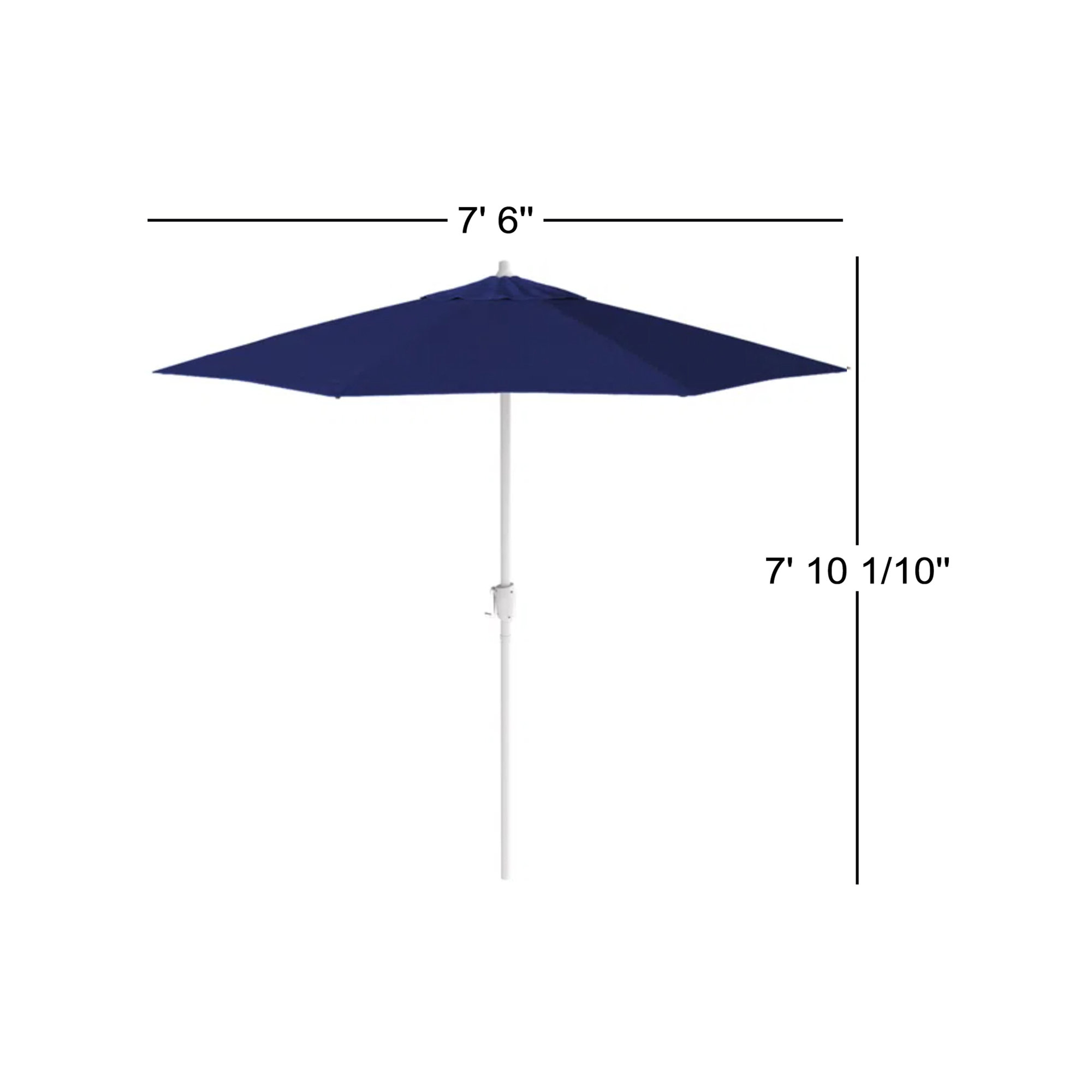 Kenne Sunbrella® Outdoor Umbrella, Canvas Trueblue Sunbrella® Canvas, 90" W x 90" D