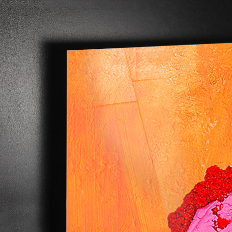 Cuore Sfondo Cartone by Stefano Calisti - Rectangle Print on Canvas, 70cm H x 70cm W