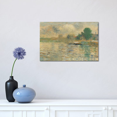 Berge De La Seine 1884 by Georges Seurat - 1 Piece Wrapped Canvas Wall Art