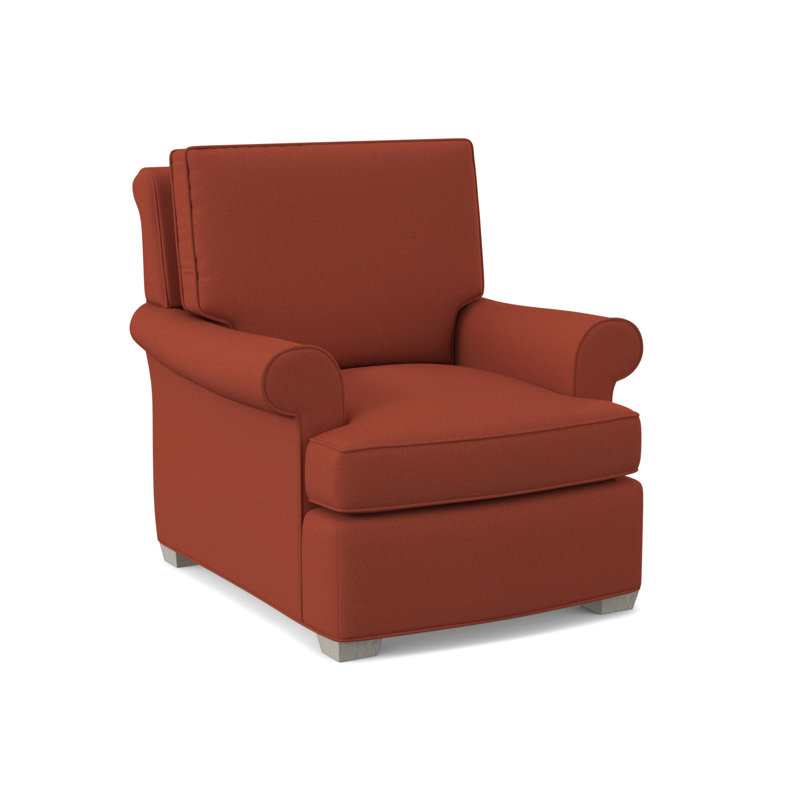 Chaise Manning, Mélange de polyester tangelo Margaret, Bisque