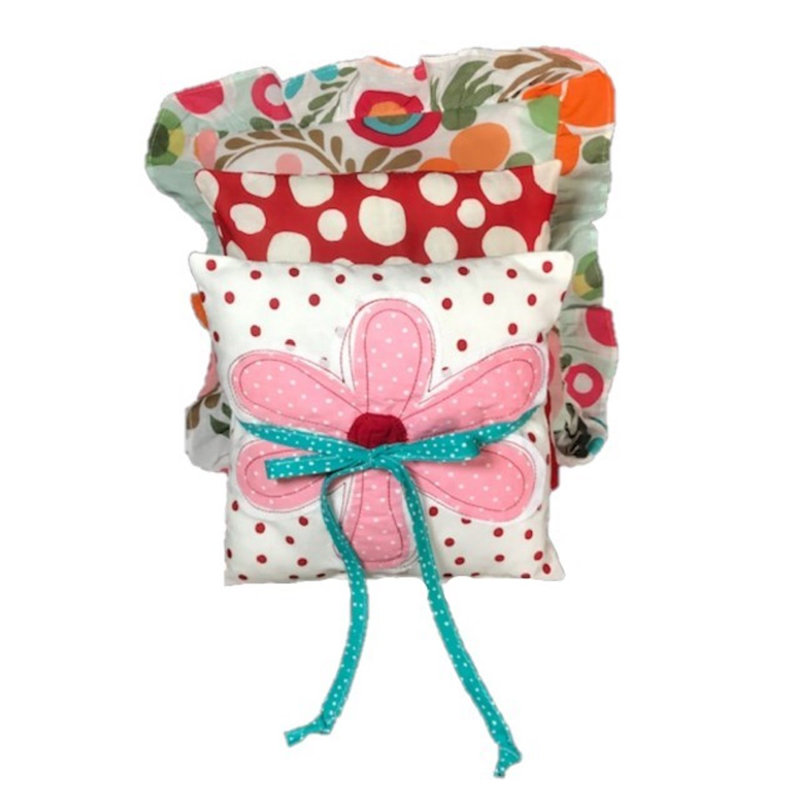 Lizzie Square Cotton Pillow Cover and Insert