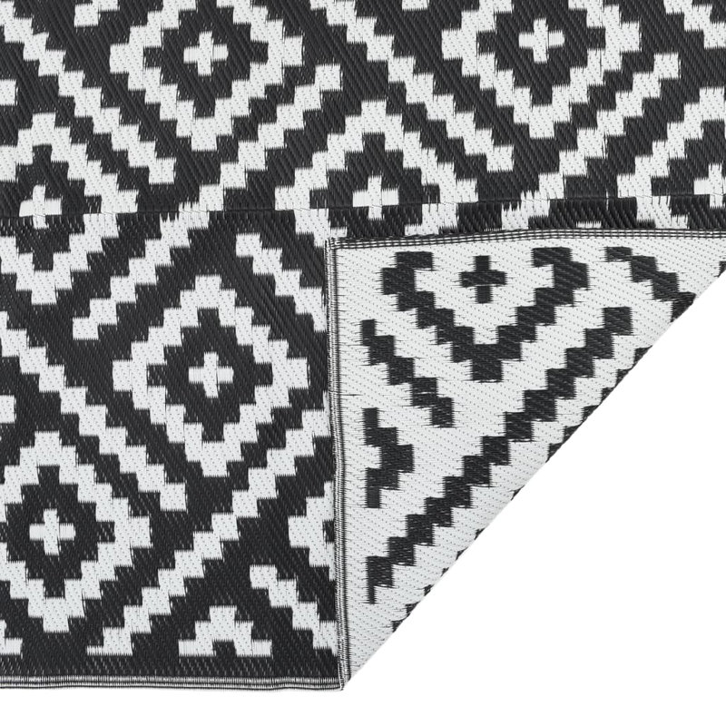 Gaviota Double Layer Jacquard Grey Indoor / Outdoor Area Rug, Rectangle 80 x 150cm