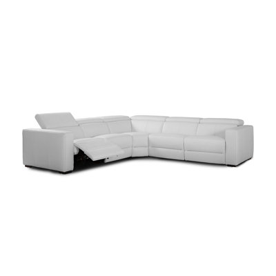 Lucetta Upholstered Power Reclining L-Shaped Sectional Reversible