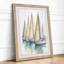 Three Sailing Vessels Coastal - Framed Print-700326862-700326863