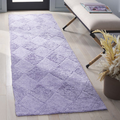 Easy Care 226 Hand Tufted Recycled Cotton Machine Washable Geometric Indoor Use Only Rug