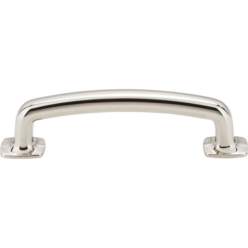 Belcastel I Bar Pull, Polished Nickel, 3 3/4"