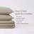 King 3 Piece Cotton Quilt Set Linen