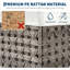 Boîte de couverture en rotin avec cadre en métal 104L-682197692