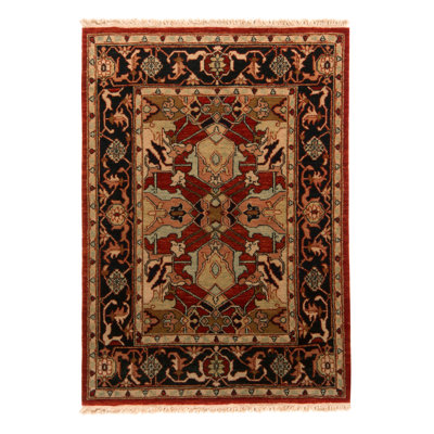 One-of-a-Kind 3'8" x 5'10" Hand Knotted Area Rug