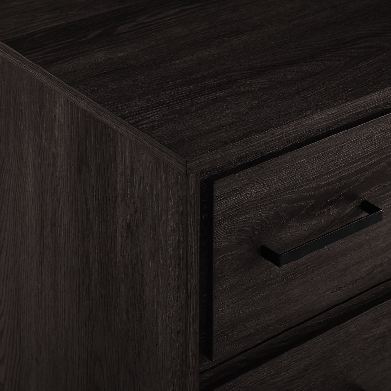 Commode double 6 tiroirs - Noir