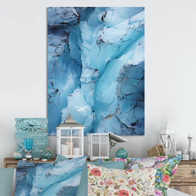 Glacier Glaciers Edge II - paysage et nature, reproduction d'art en métal