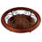 Fedak Traditional Brown Cherry Open Bottom Shelf Coffee Table-148445216