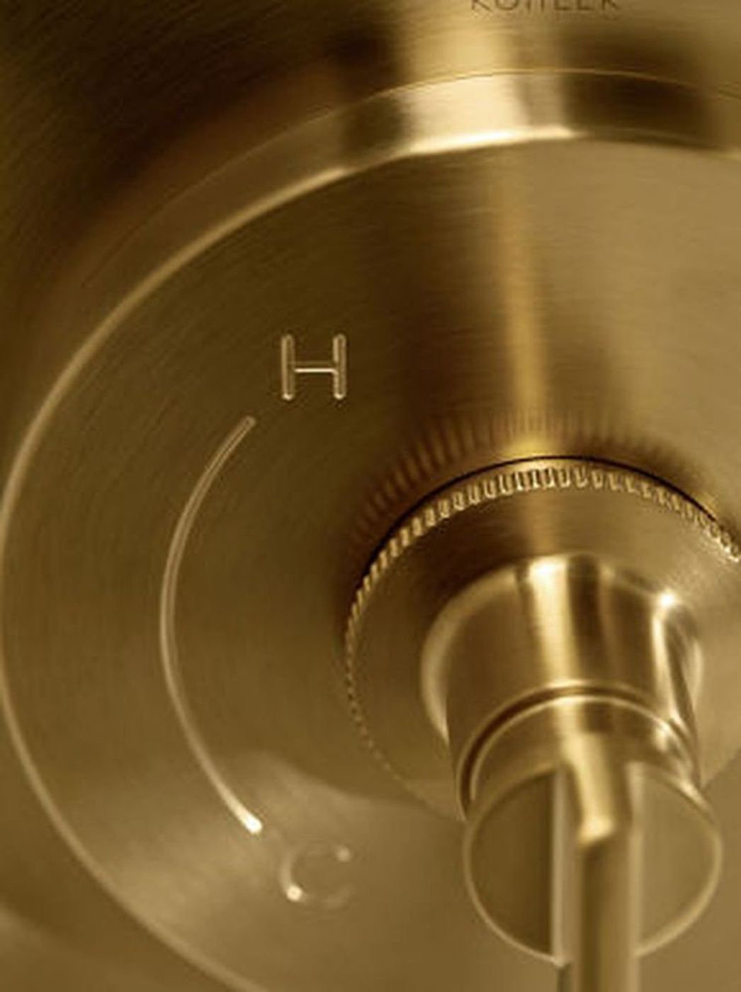 Castia Rite-Temp Valve Trim with Diverter, Vibrant Brushed Moderne Brass