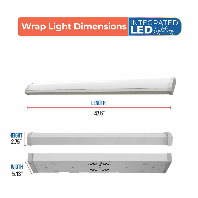 Lumière à DEL intégrée réglable à intensité variable de 5 couleurs (120 à 277 V), 2 300 lumens, blanc