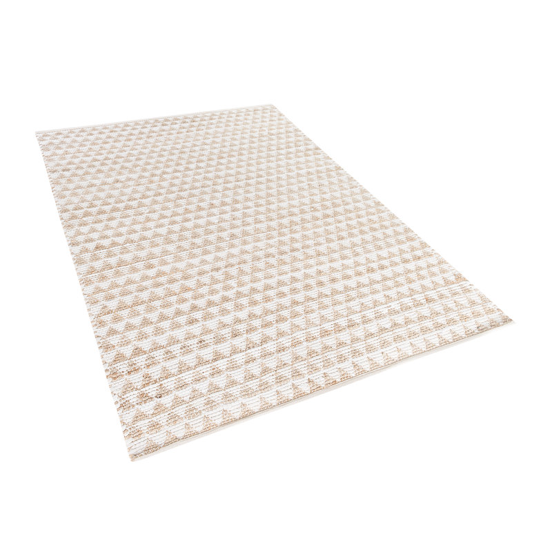 Geometric Cotton Hand Woven Area Rug, Rectangle 120 x 170cm