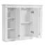 Armoire à pharmacie de 36 po x 28 po, armoire de rangement murale pour salle de bain, avec 1 tablette réglable, armoire à pharmacie murale pour la salle de bain, charnières à fermeture douce, portes à ouverture pivotante